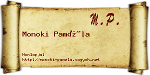 Monoki Paméla névjegykártya